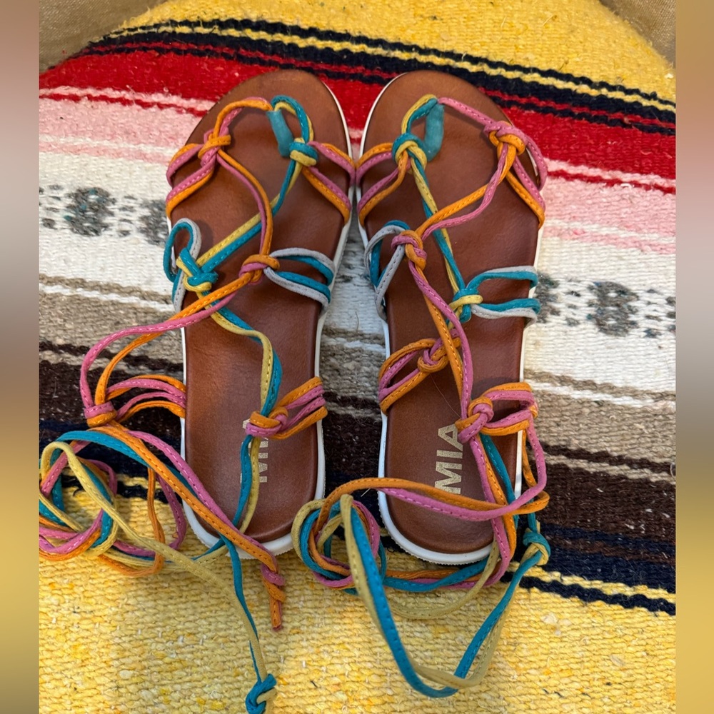 MIA Women's Colorful Gladiator Sandals